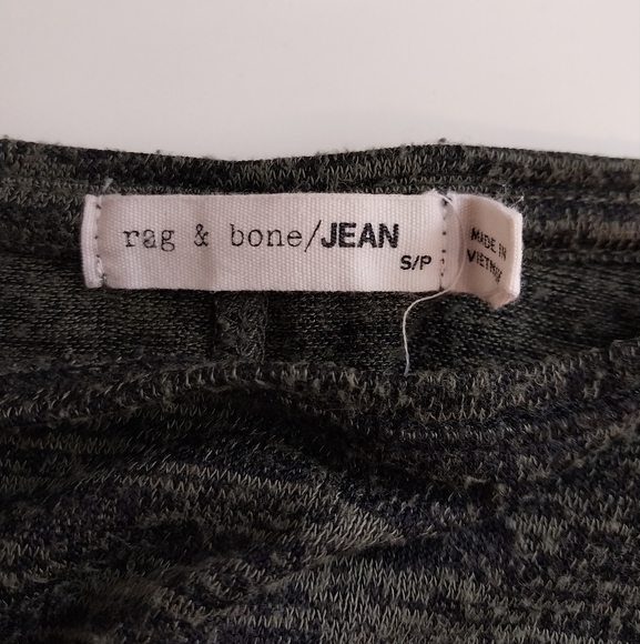 Rag & Bone/JEAN Amelie Long Sleeve Top Heathered Olive Size Small - Picture 10 of 11